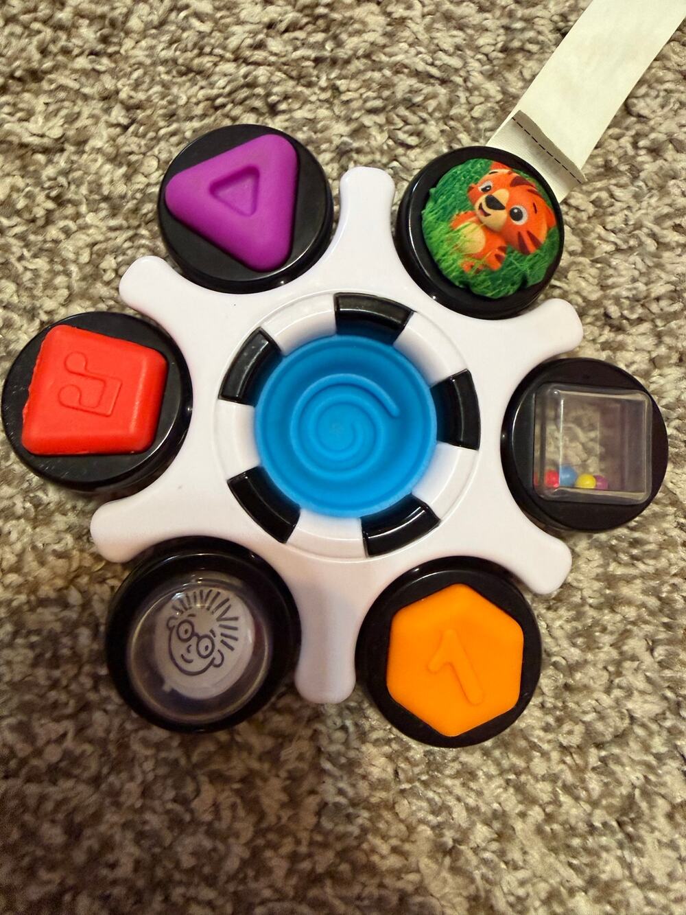 Baby Einstein Curiosity Clutch Sensory Ring Toy Fidget Rattle Teether Tinker